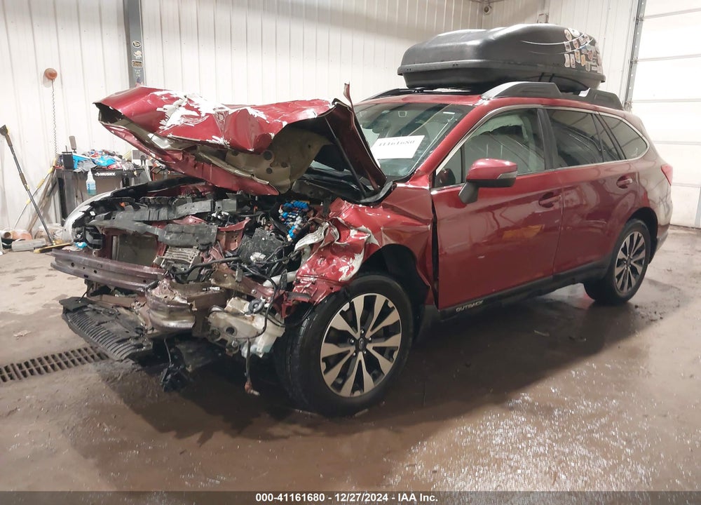 2017 SUBARU OUTBACK 2.5I LIMITED VIN: 4S4BSANC8H3396602