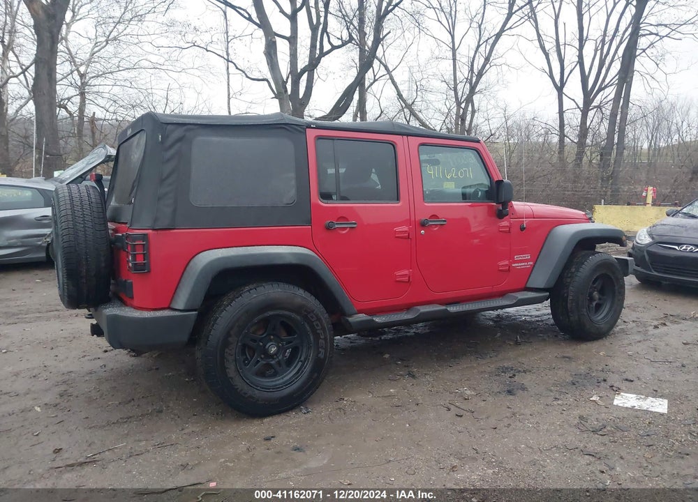 2012 JEEP WRANGLER UNLIMITED SPORT VIN: 1C4BJWDG6CL215093