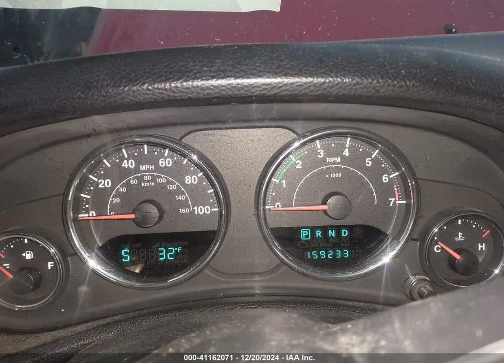 2012 JEEP WRANGLER UNLIMITED SPORT VIN: 1C4BJWDG6CL215093
