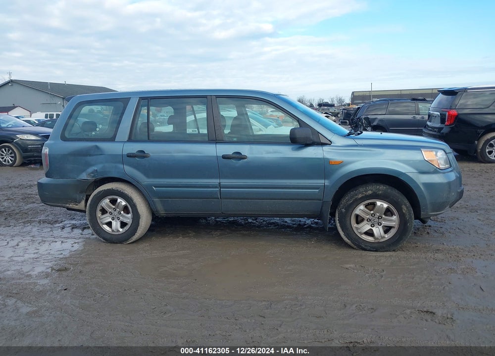 2007 HONDA PILOT LX VIN: 5FNYF28157B037809