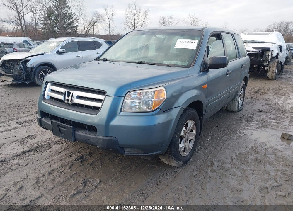 2007 HONDA PILOT LX VIN: 5FNYF28157B037809