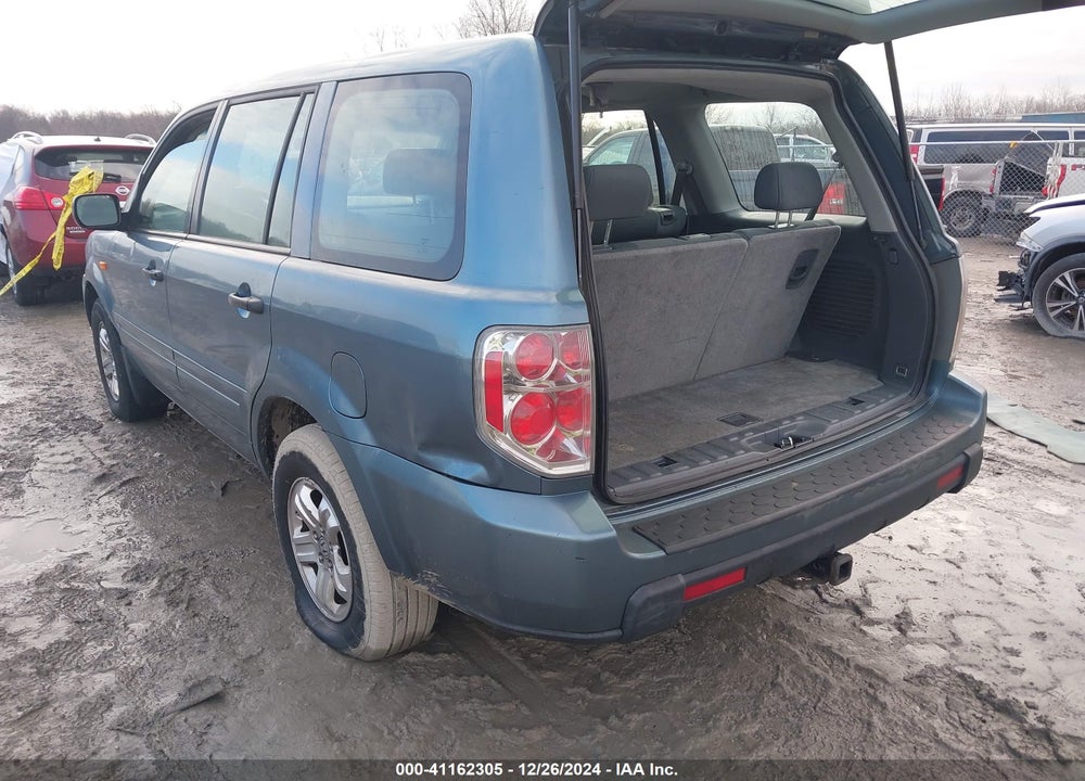 2007 HONDA PILOT LX VIN: 5FNYF28157B037809