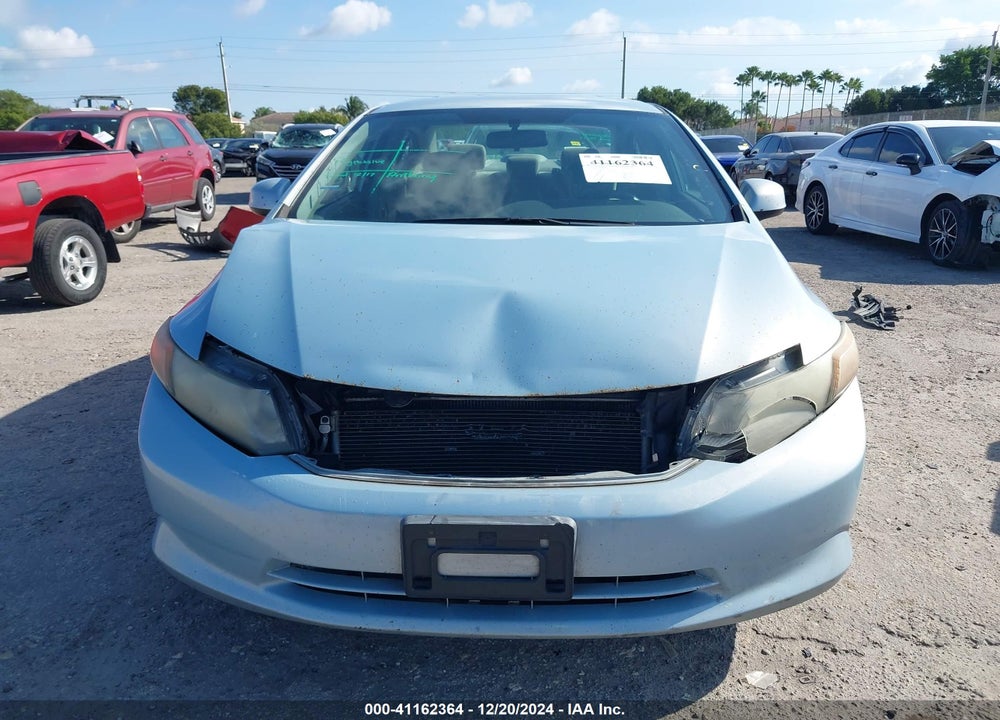 2012 HONDA CIVIC SDN LX VIN: 19XFB2F57CE066205