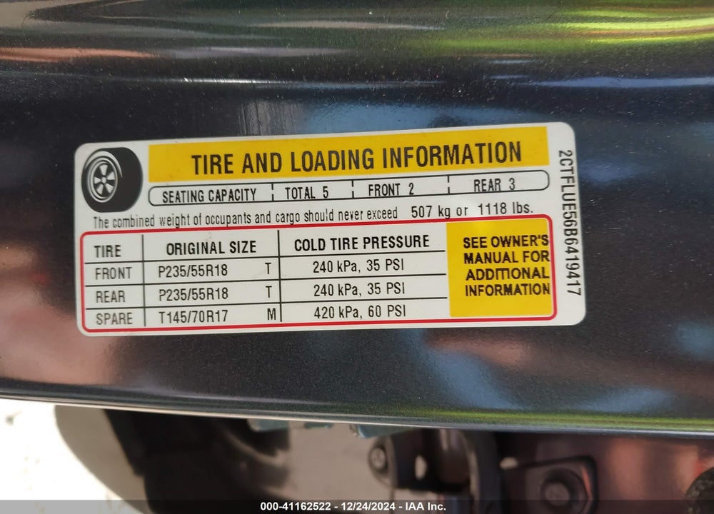 2011 GMC TERRAIN SLT-1 VIN: 2CTFLUE56B6419417