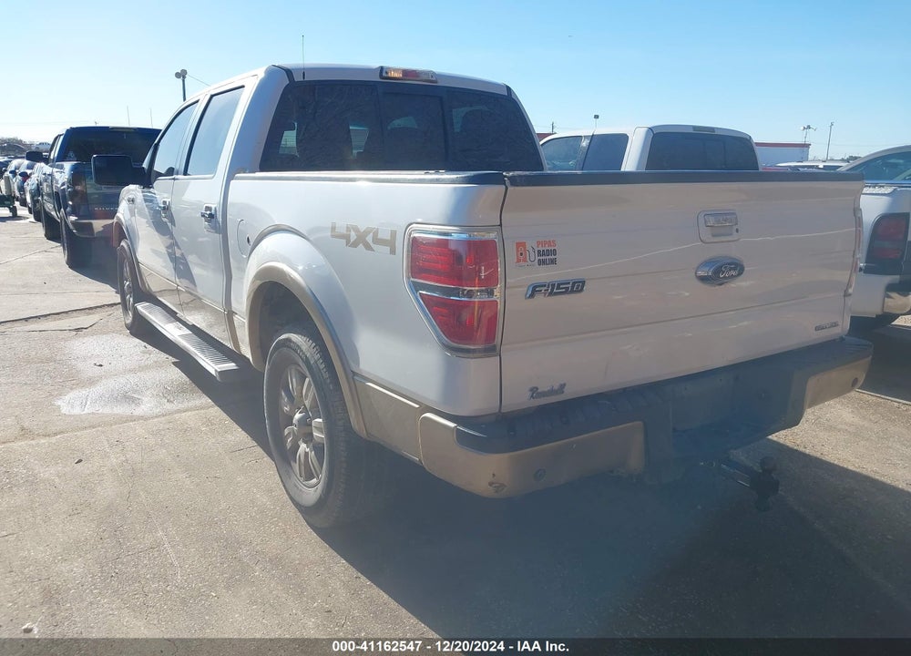 2011 FORD F-150 LARIAT VIN: 1FTFW1EF2BFD12283