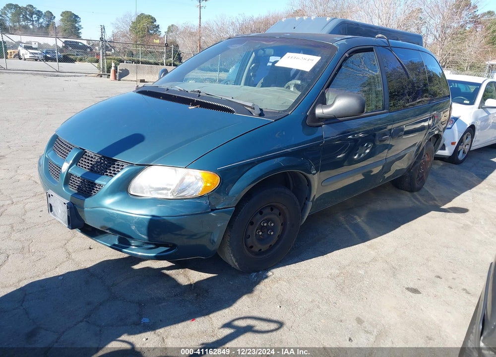 2002 DODGE CARAVAN SE VIN: 1B4GP25B52B531571