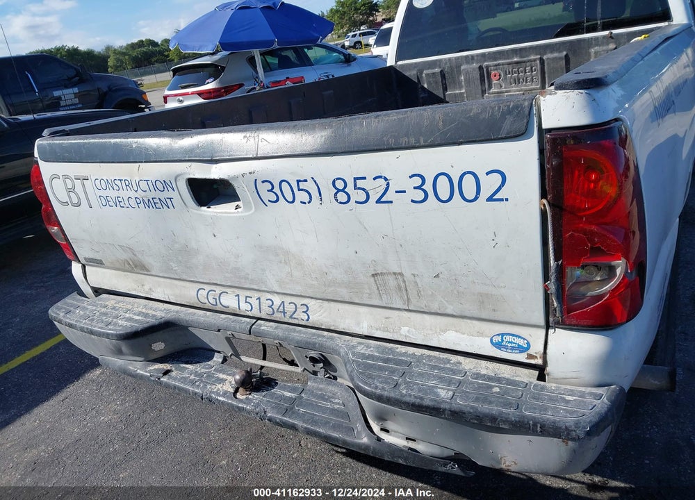 2004 CHEVROLET SILVERADO 1500 WORK TRUCK VIN: 1GCEC14X44Z255536