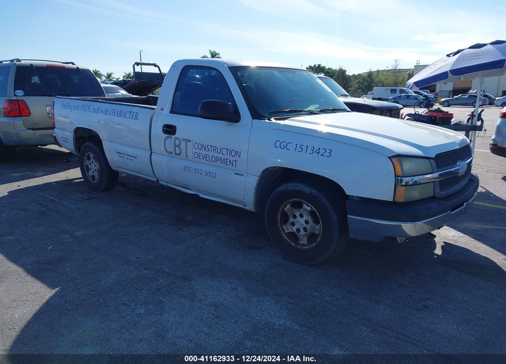 2004 CHEVROLET SILVERADO 1500 WORK TRUCK VIN: 1GCEC14X44Z255536