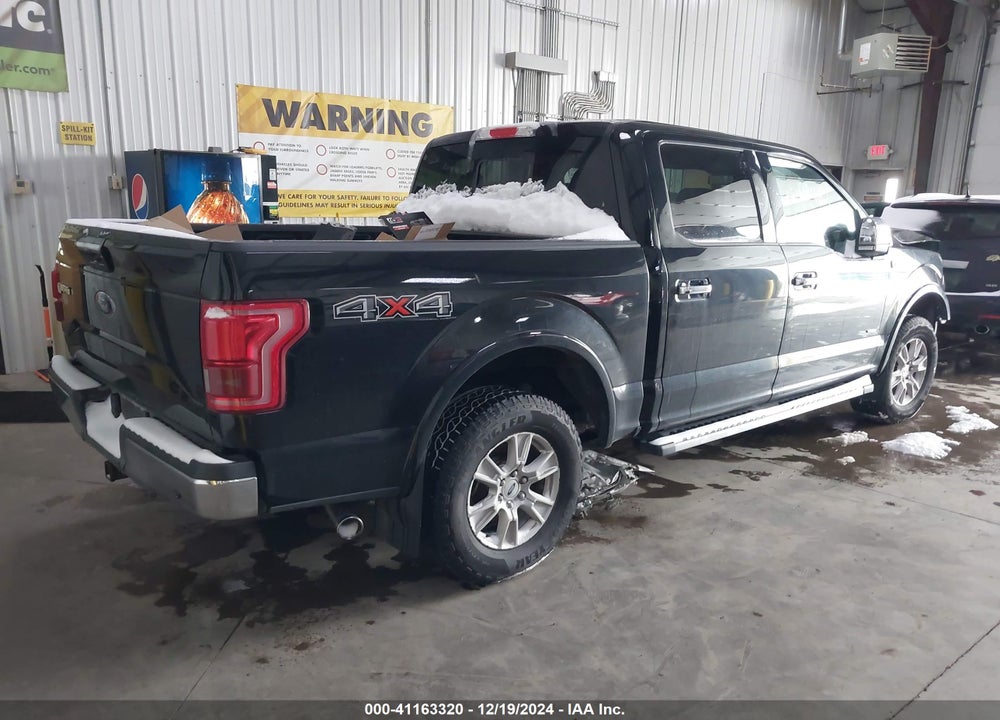 2016 FORD F-150 LARIAT VIN: 1FTEW1EG8GKF51825