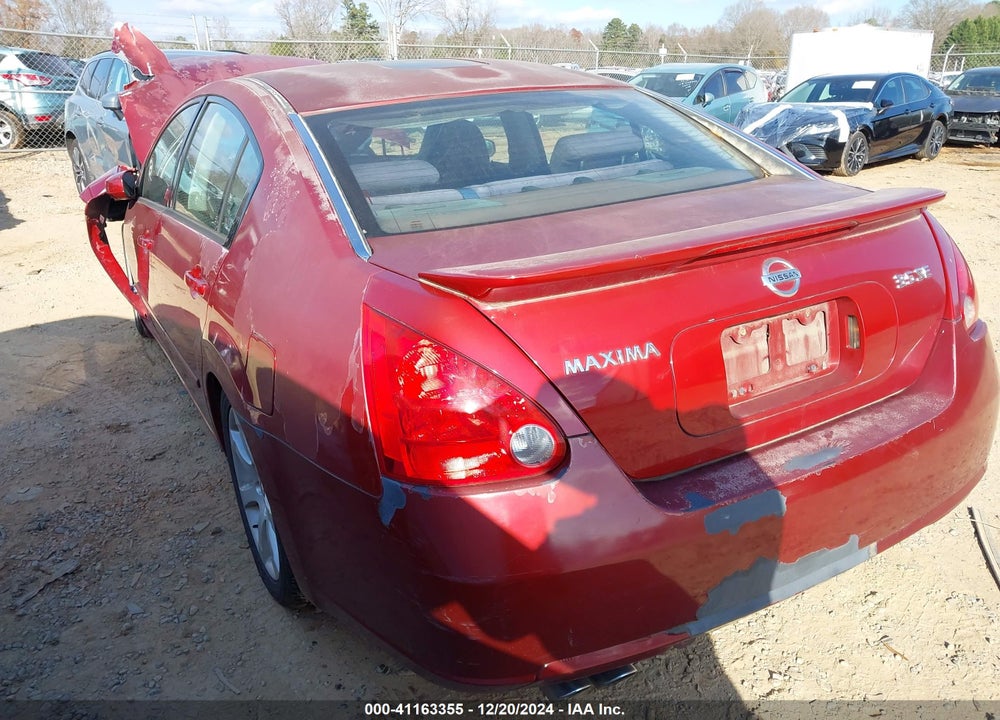 2008 NISSAN MAXIMA 3.5 SE VIN: 1N4BA41E88C803100