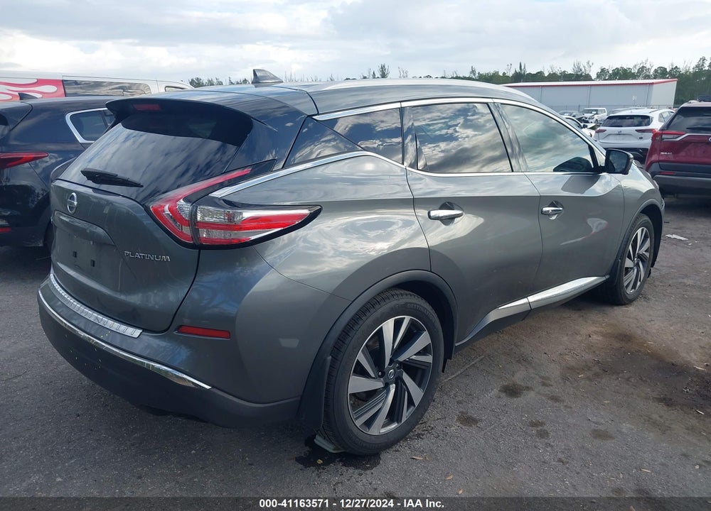 2018 NISSAN MURANO PLATINUM VIN: 5N1AZ2MG4JN190432