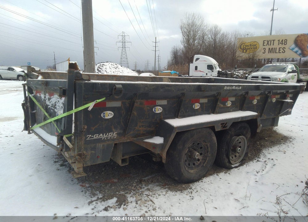 2022 TRAILER LAMAR 14' MINI DUMP VIN: 5RVDL1421NP112658