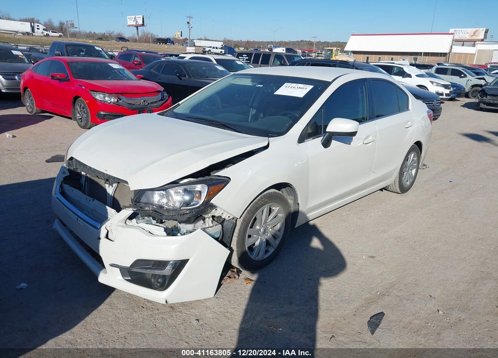 2016 SUBARU IMPREZA VIN: JF1GJAB62GH005978