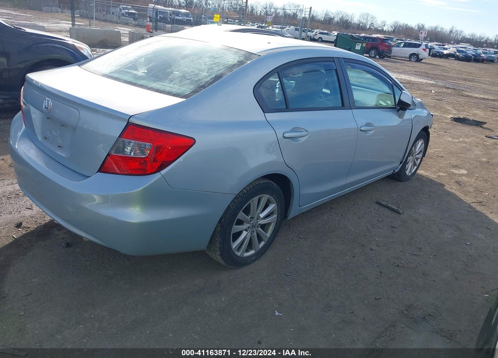 2012 HONDA CIVIC EX VIN: 19XFB2F88CE019324