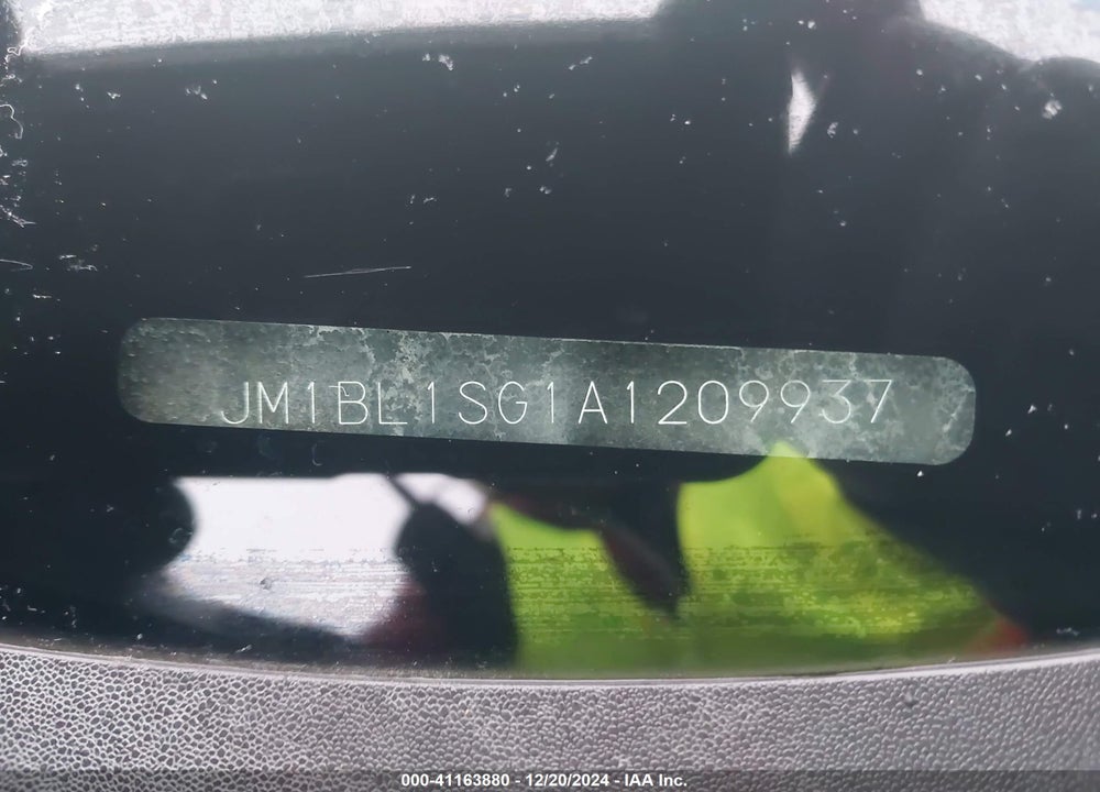 2010 MAZDA 3 VIN: JM1BL1SG1A1209937