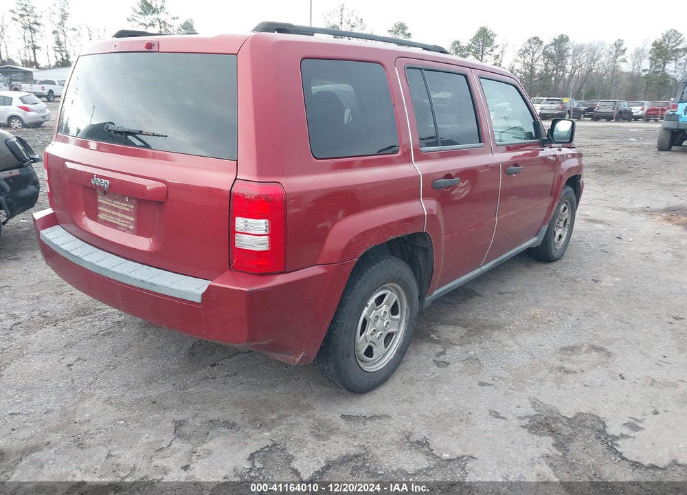 2008 JEEP PATRIOT SPORT VIN: 1J8FT28W78D534678