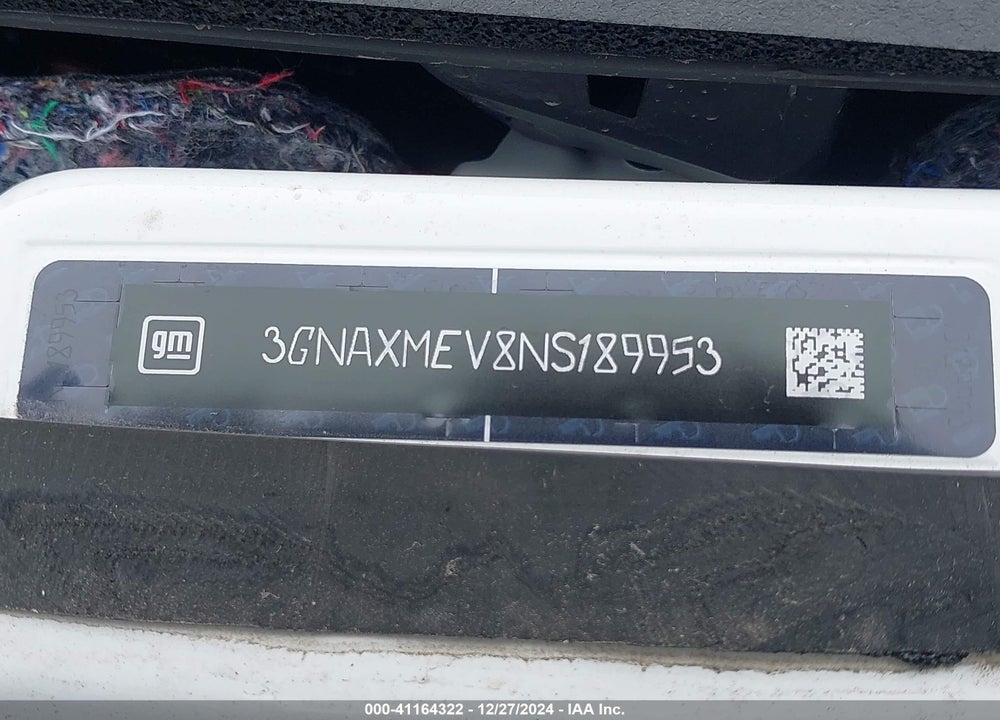 2022 CHEVROLET EQUINOX FWD RS VIN: 3GNAXMEV8NS189953