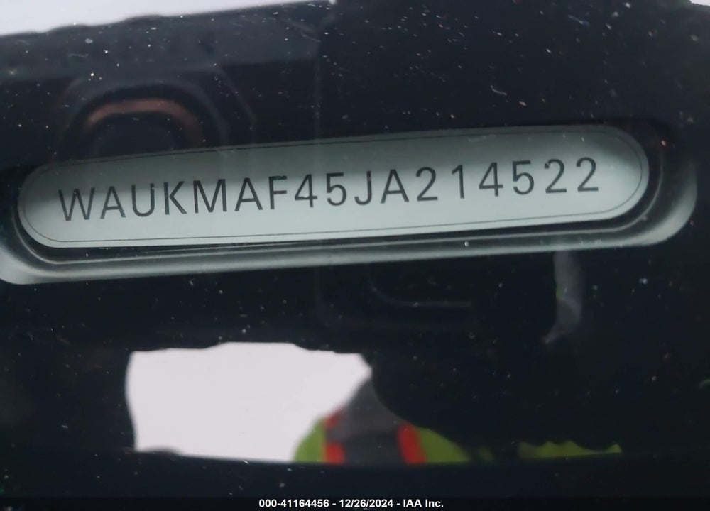 2018 AUDI A4 VIN: WAUKMAF45JA214522