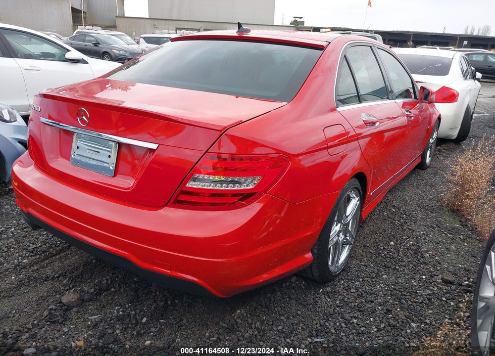 2012 MERCEDES-BENZ C 250 LUXURY/SPORT VIN: WDDGF4HB9CR237747