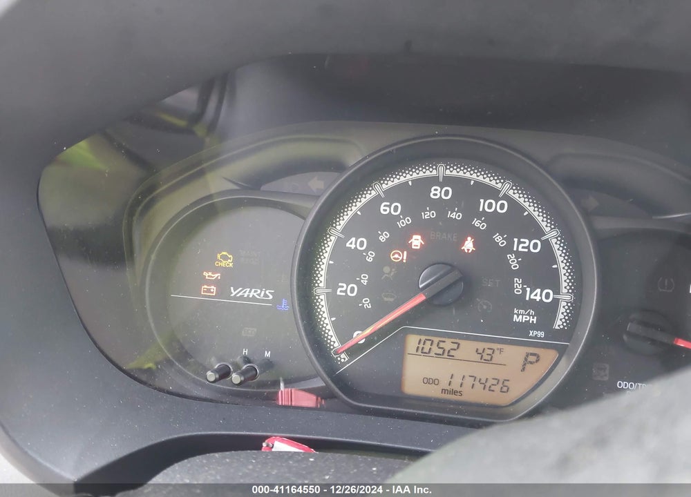 2015 TOYOTA YARIS VIN: VNKKTUD3XFA021606