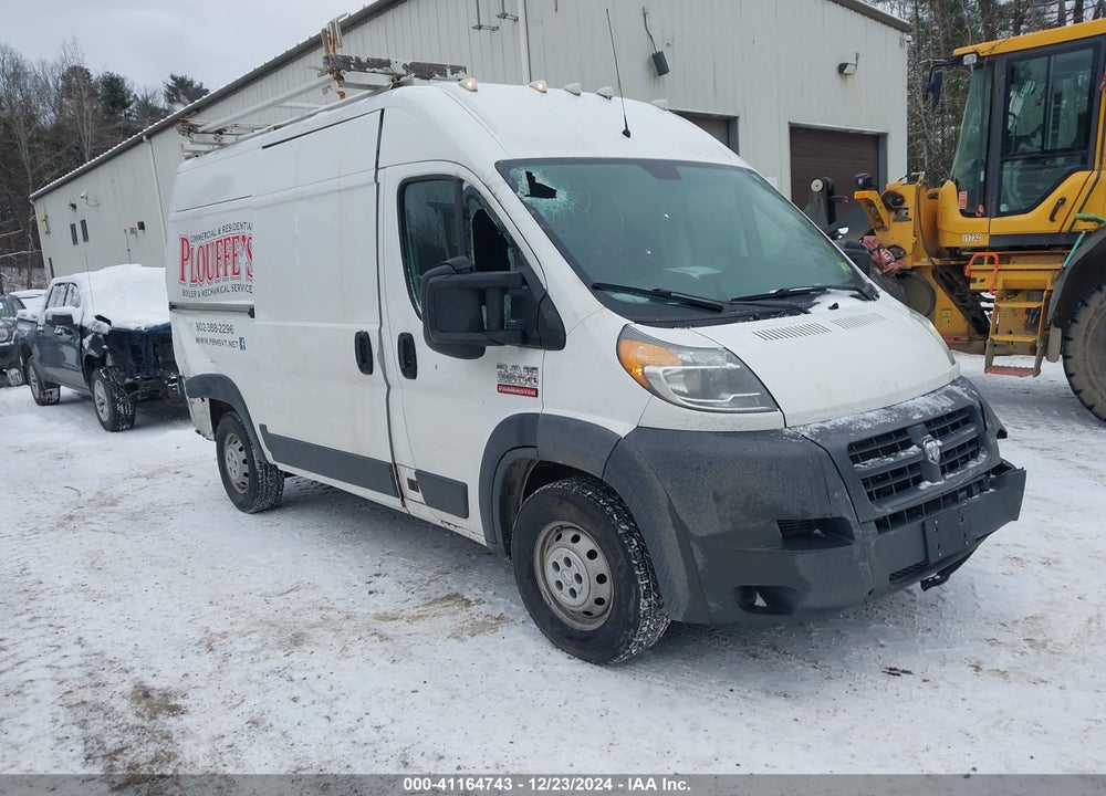 2017 RAM PROMASTER 2500 HIGH ROOF 136 WB VIN: 3C6TRVCG6HE517483