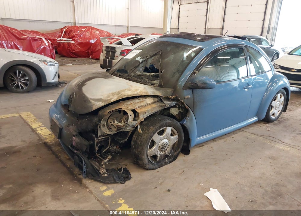 2001 VOLKSWAGEN NEW BEETLE GLS 1.8L TURBO VIN: 3VWCC21C41M423376
