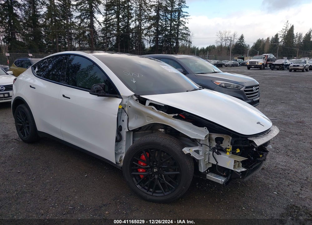 2021 TESLA MODEL Y LONG RANGE DUAL MOTOR ALL-WHEEL DRIVE VIN: 5YJYGDEE4MF173747