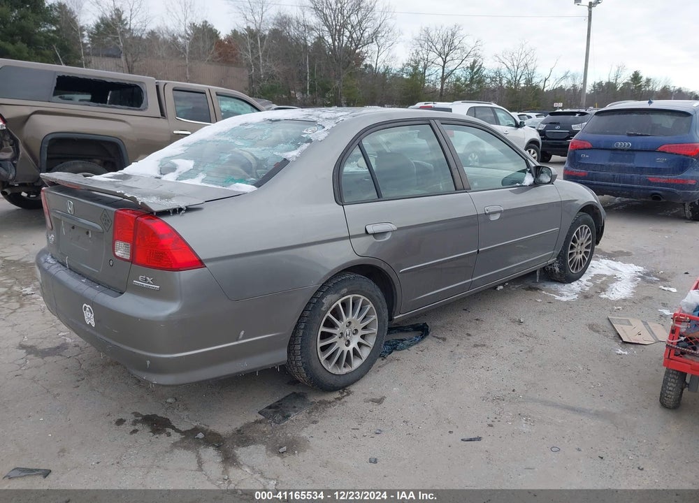 2005 HONDA CIVIC EX VIN: 1HGES25745L008420