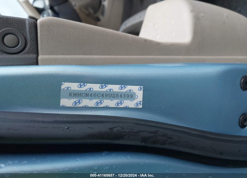 2009 HYUNDAI ACCENT VIN: KMHCN46C49U284399