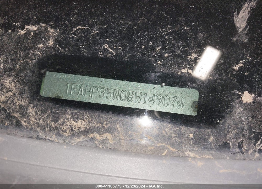 2008 FORD FOCUS SE/SES VIN: 1FAHP35N08W149074