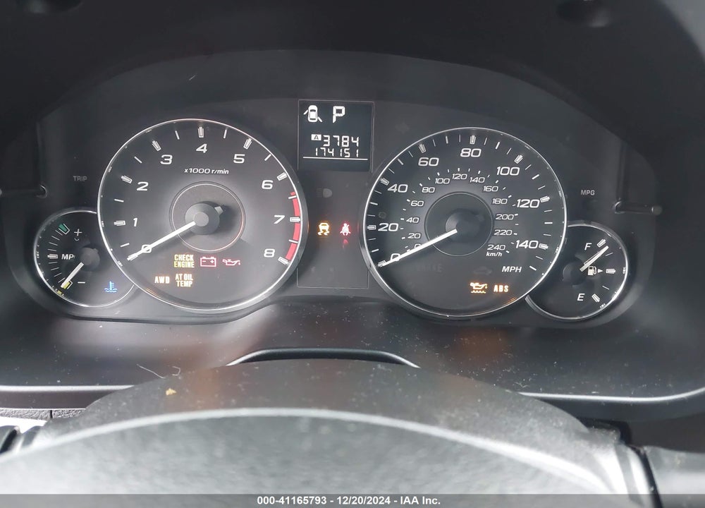 2012 SUBARU OUTBACK 2.5I PREMIUM VIN: 4S4BRBCCXC3280380