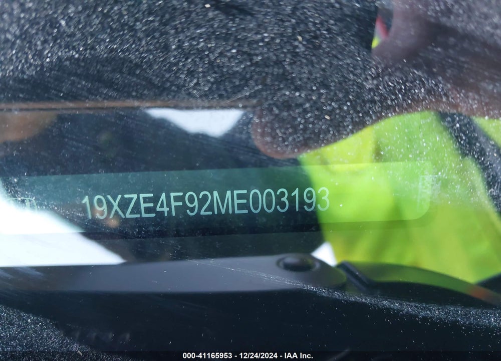 2021 HONDA INSIGHT VIN: 19XZE4F92ME003193