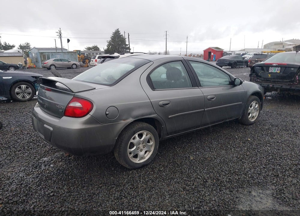 2005 DODGE NEON SXT VIN: 1B3ES56C05D252847