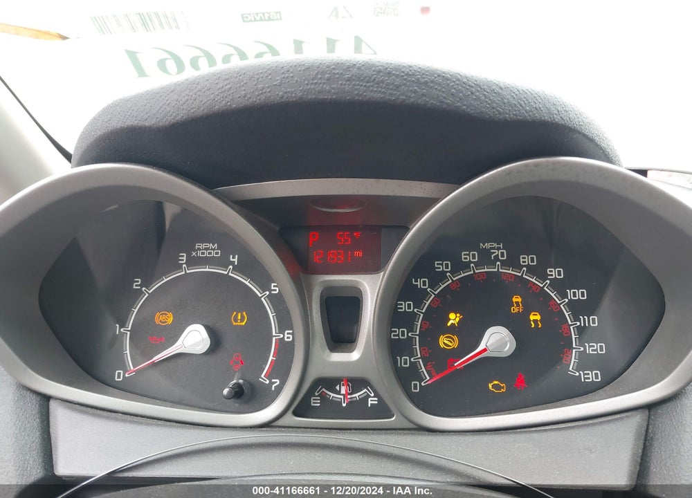 2012 FORD FIESTA VIN: 3FADP4BJXCM100088