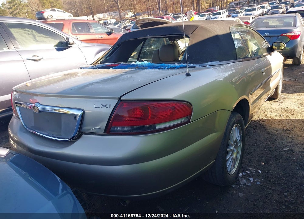 2002 CHRYSLER SEBRING LXI VIN: 1C3EL55R42N171460