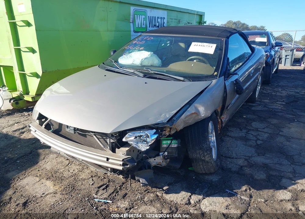 2002 CHRYSLER SEBRING LXI VIN: 1C3EL55R42N171460