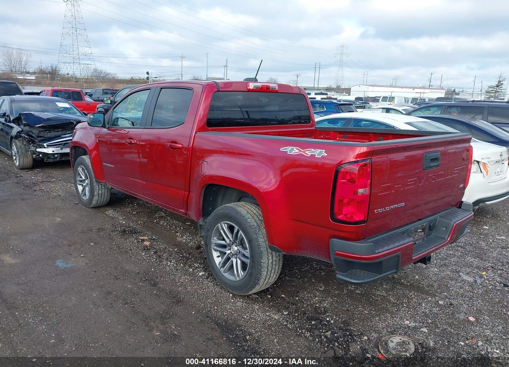 2022 CHEVROLET COLORADO 4WD SHORT BOX WT VIN: 1GCGTBEN0N1116712