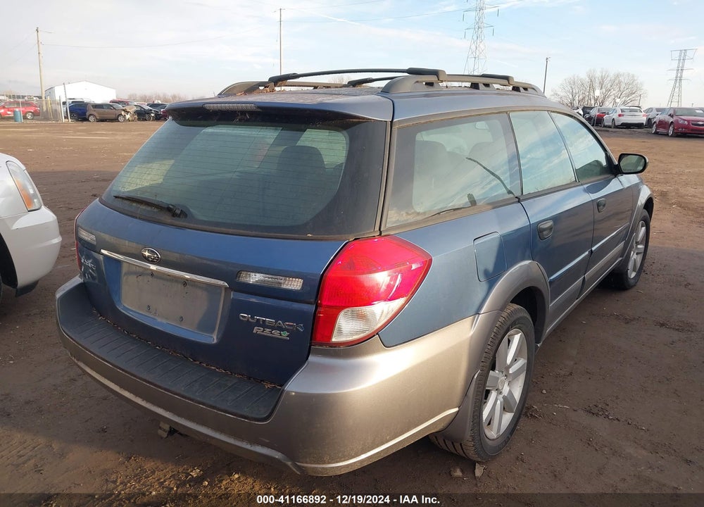 2009 SUBARU OUTBACK 2.5I VIN: 4S4BP61C297310490