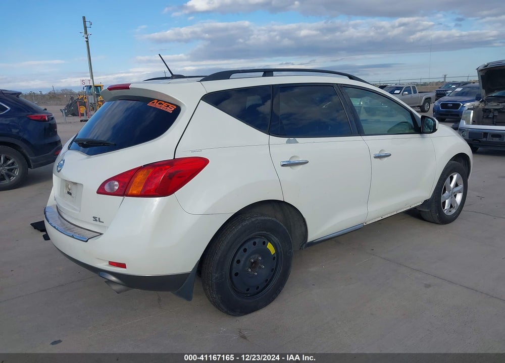 2010 NISSAN MURANO SL VIN: JN8AZ1MU9AW010025