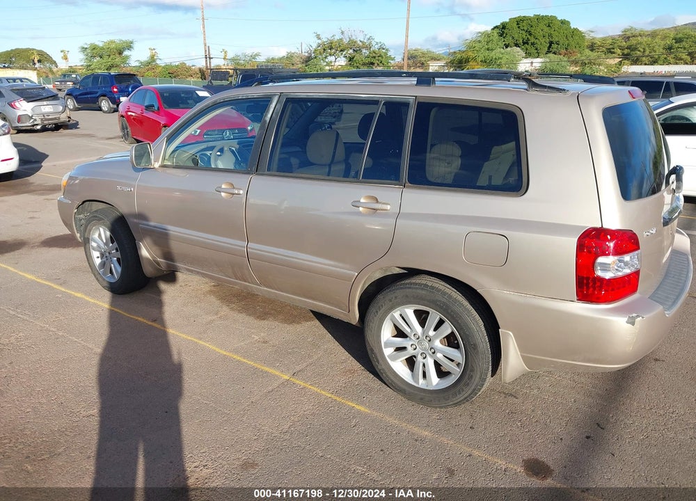 2006 TOYOTA HIGHLANDER HYBRID V6 VIN: JTEDW21A060010891