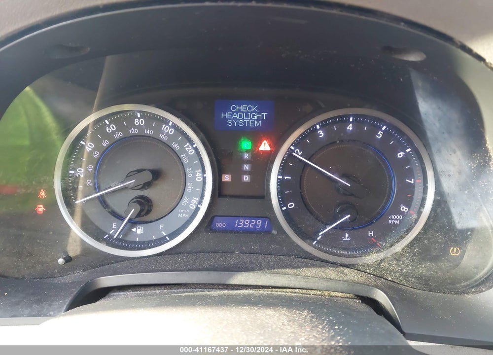 2012 LEXUS IS VIN: JTHBF5C29C5172468