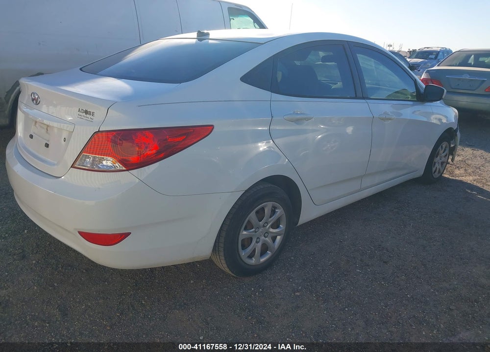 2013 HYUNDAI ACCENT GLS VIN: KMHCT4AE8DU558923