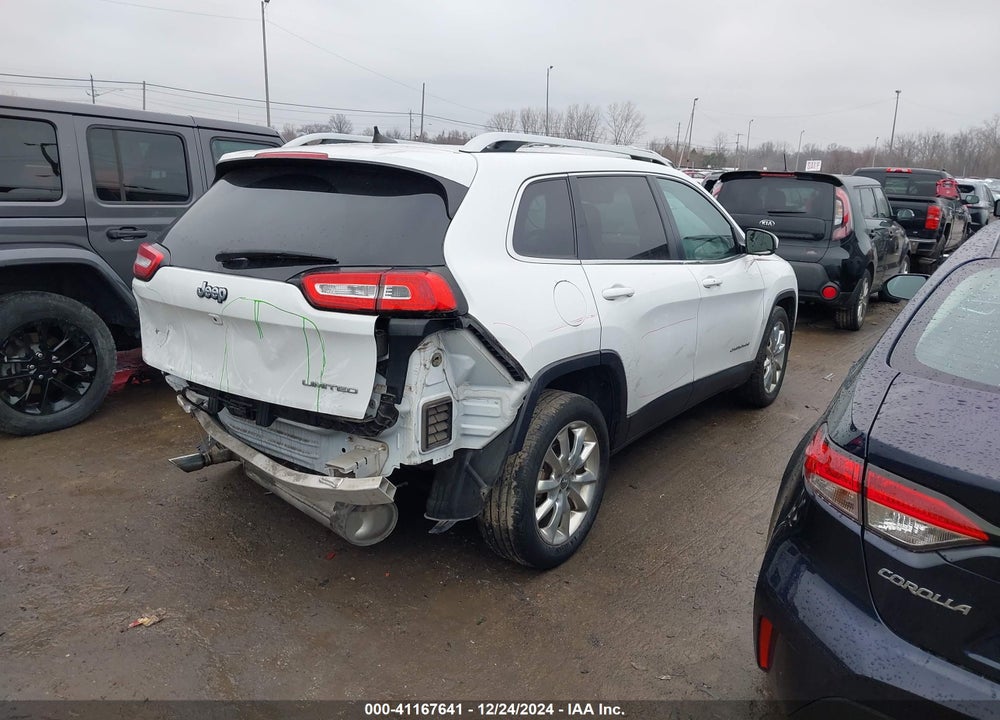 2016 JEEP CHEROKEE LIMITED VIN: 1C4PJLDB1GW135911