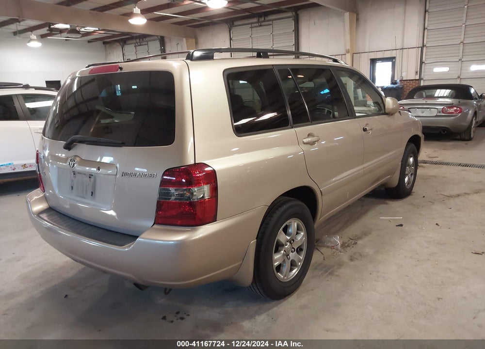 2004 TOYOTA HIGHLANDER V6 VIN: JTEDP21AX40034044