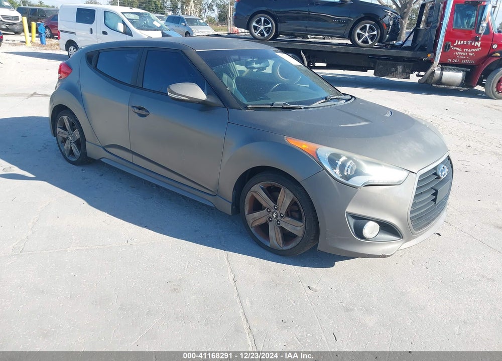 2014 HYUNDAI VELOSTER TURBO W/BLUE VIN: KMHTC6AE7EU201827