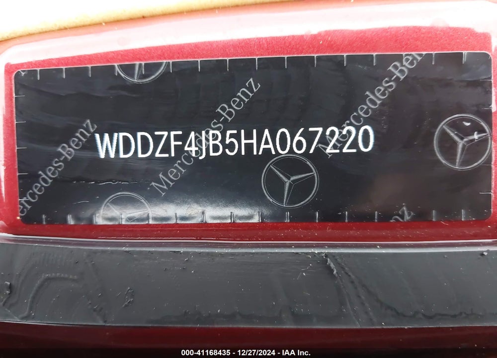2017 MERCEDES-BENZ E 300 VIN: WDDZF4JB5HA067220