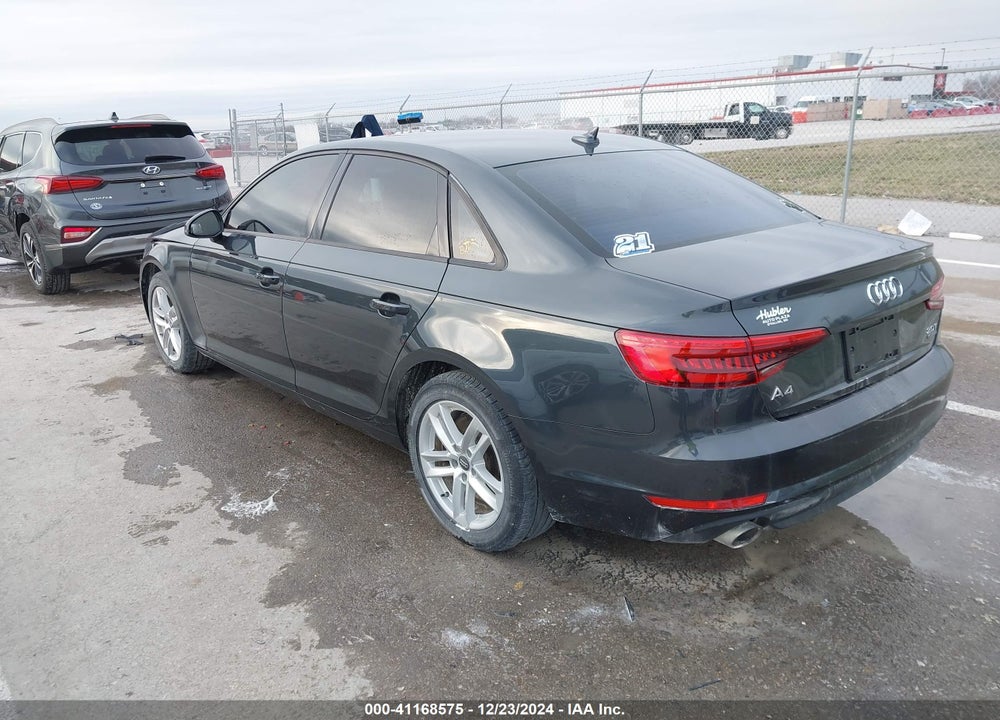 2017 AUDI A4 VIN: WAUANAF41HN032974
