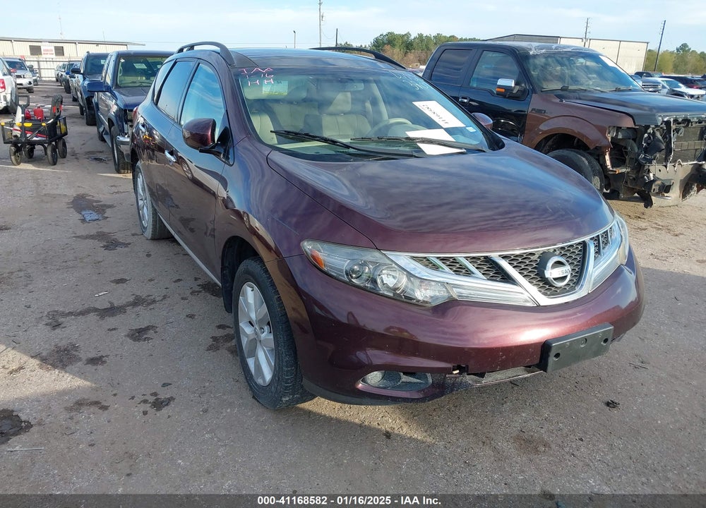 2013 NISSAN MURANO SL VIN: JN8AZ1MU5DW203907