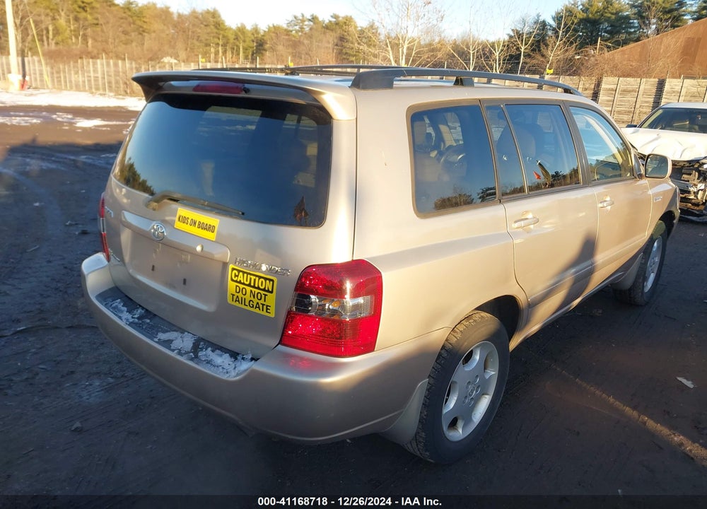 2006 TOYOTA HIGHLANDER LIMITED V6 VIN: JTEEP21A860154383
