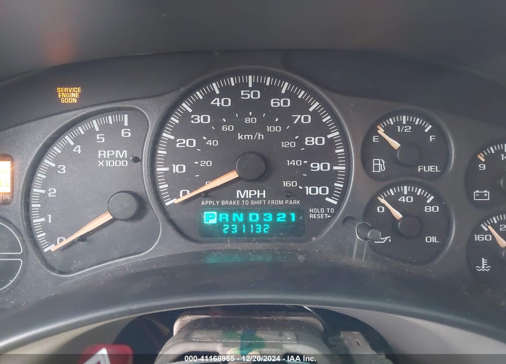 2002 CHEVROLET TAHOE LS VIN: 1GNEK13T12J237712